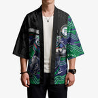 Custom Warriors Kimono Tiki Mascot With Aboriginal Indigenous