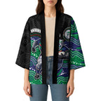 Custom Warriors Kimono Tiki Mascot With Aboriginal Indigenous