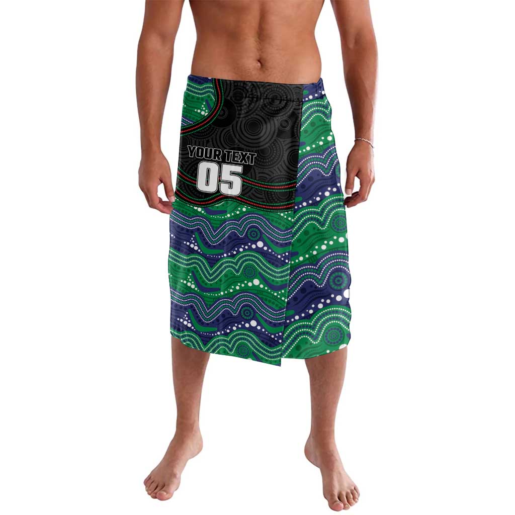 Custom Warriors Lavalava Tiki Mascot With Aboriginal Indigenous