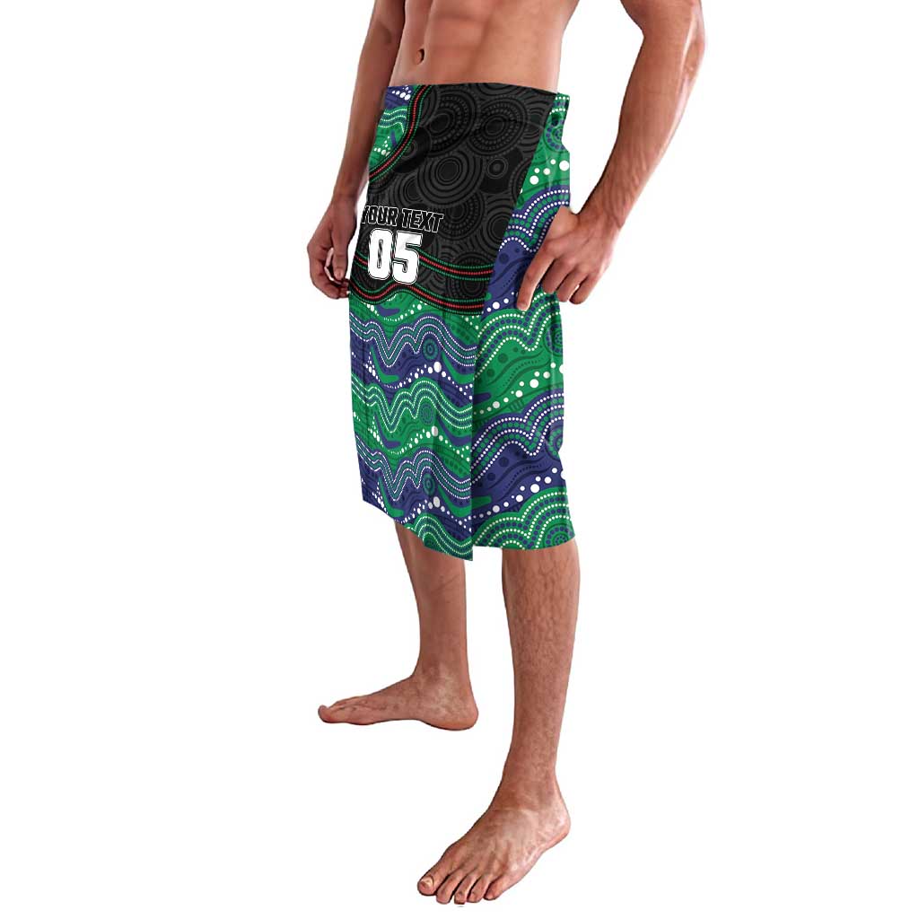 Custom Warriors Lavalava Tiki Mascot With Aboriginal Indigenous