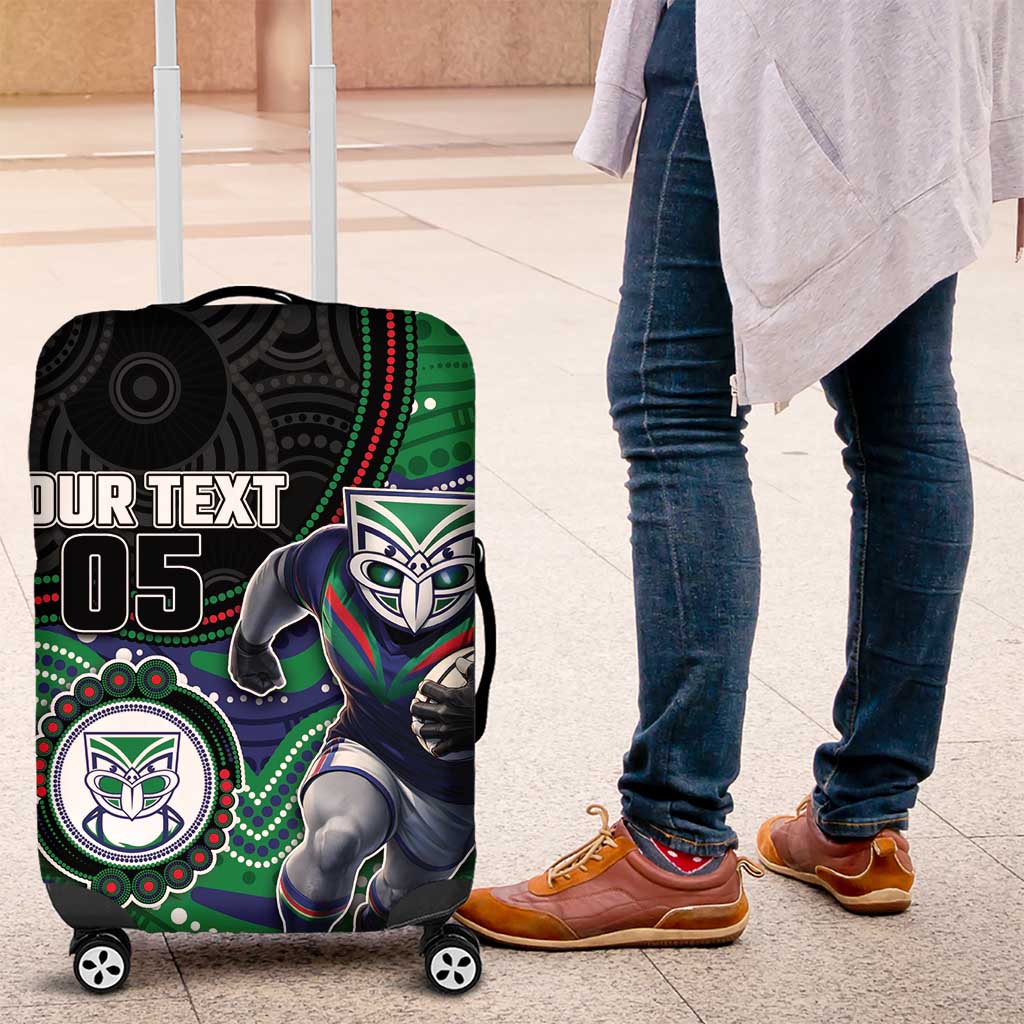Custom Warriors Luggage Cover Tiki Mascot With Aboriginal Indigenous