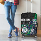 Custom Warriors Luggage Cover Tiki Mascot With Aboriginal Indigenous