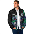 Custom Warriors Padded Jacket Tiki Mascot With Aboriginal Indigenous