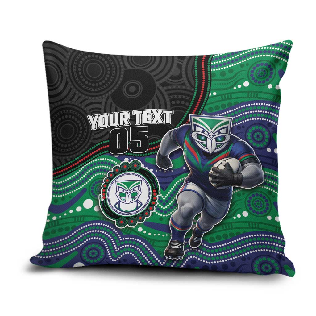 Custom Warriors Pillow Cover Tiki Mascot With Aboriginal Indigenous