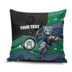 Custom Warriors Pillow Cover Tiki Mascot With Aboriginal Indigenous