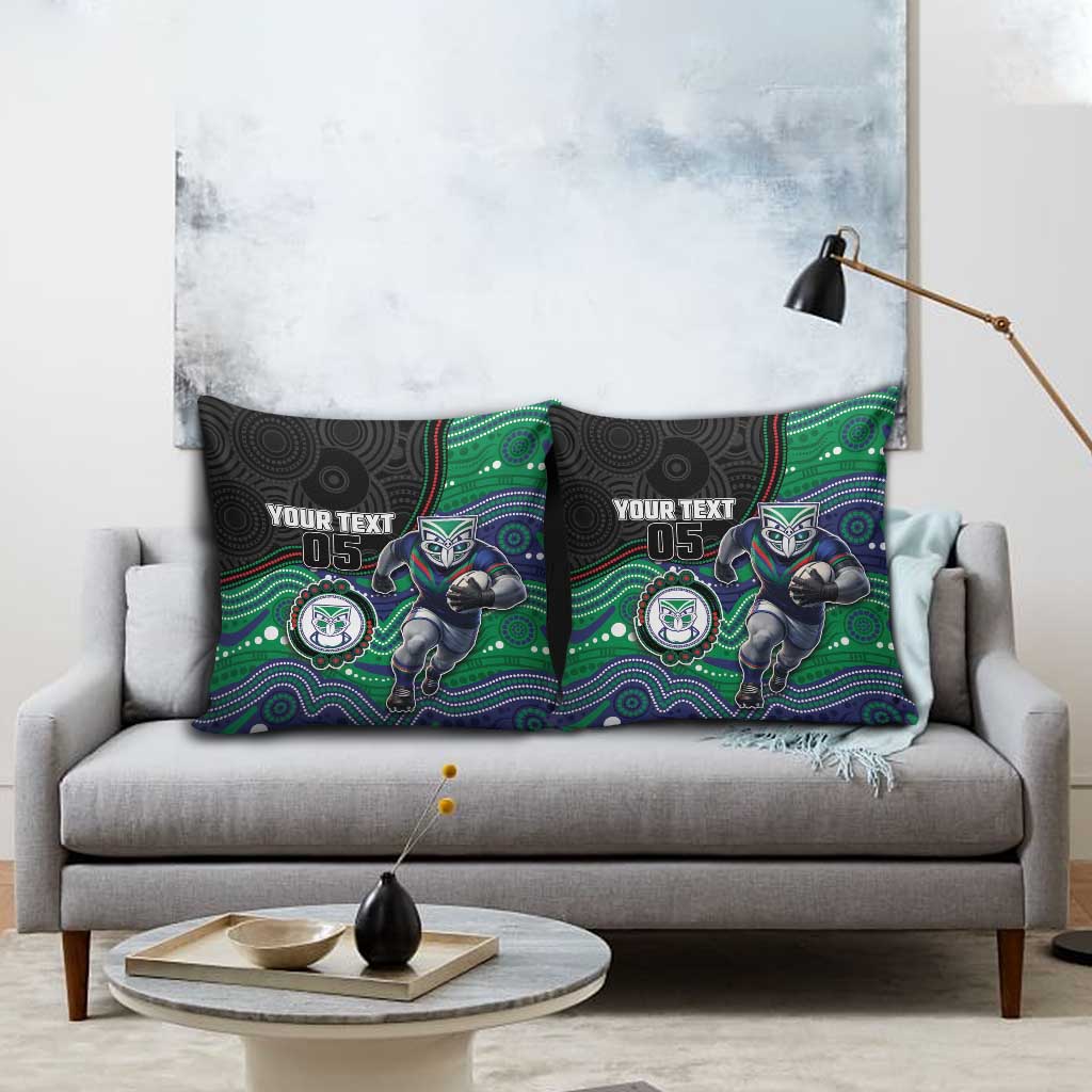 Custom Warriors Pillow Cover Tiki Mascot With Aboriginal Indigenous