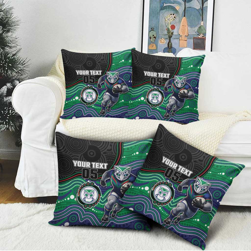 Custom Warriors Pillow Cover Tiki Mascot With Aboriginal Indigenous