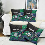 Custom Warriors Pillow Cover Tiki Mascot With Aboriginal Indigenous