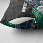 Custom Warriors Pillow Cover Tiki Mascot With Aboriginal Indigenous