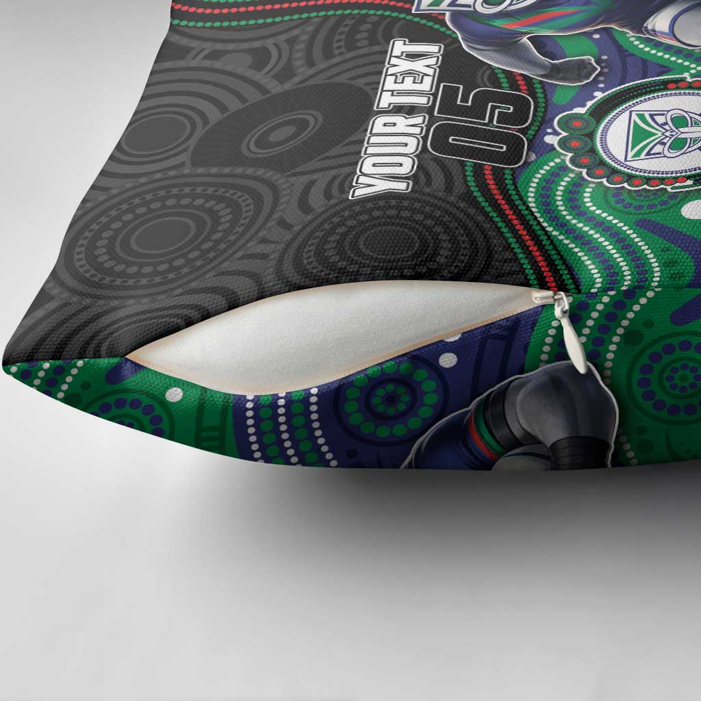 Custom Warriors Pillow Cover Tiki Mascot With Aboriginal Indigenous