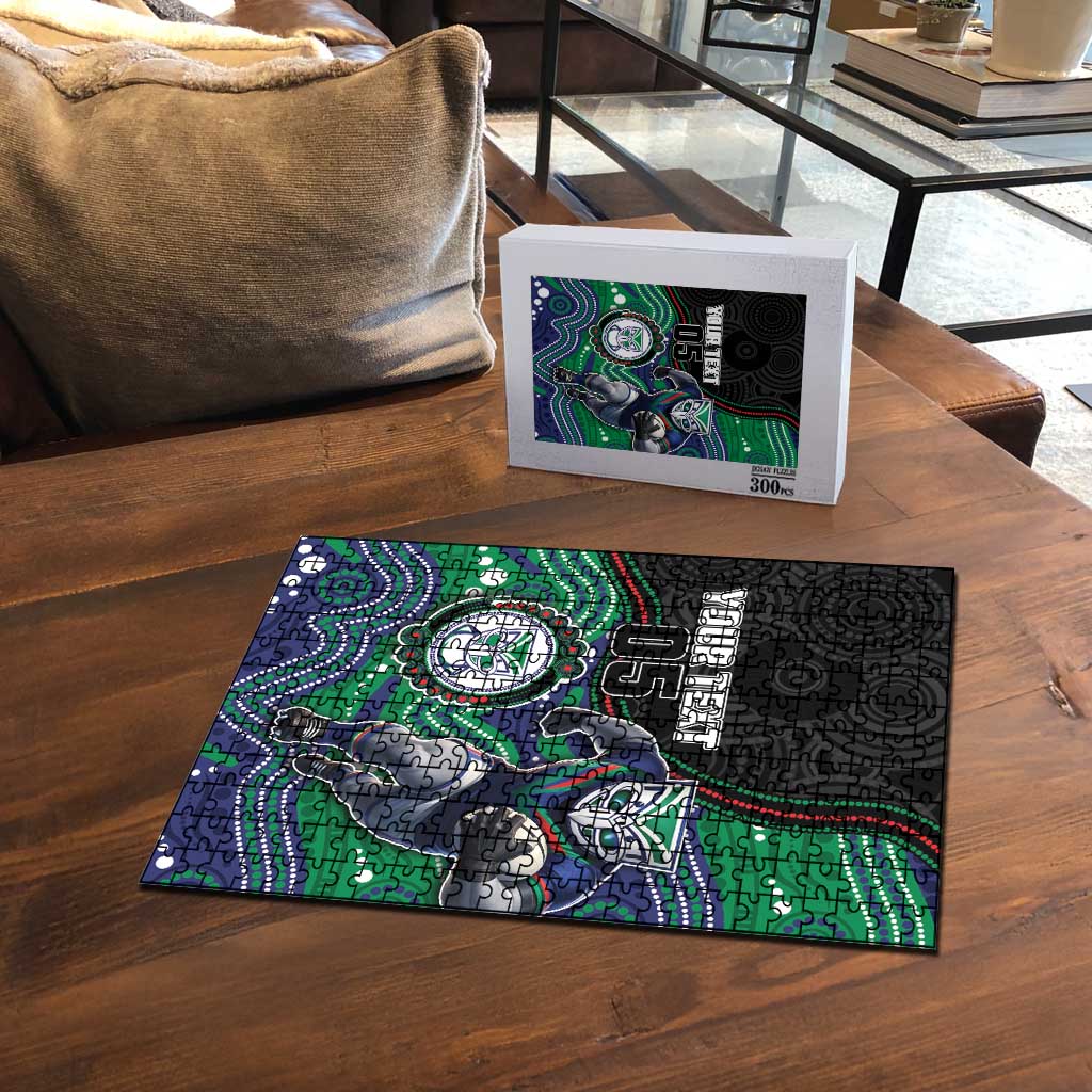 Custom Warriors Puzzle Tiki Mascot With Aboriginal Indigenous