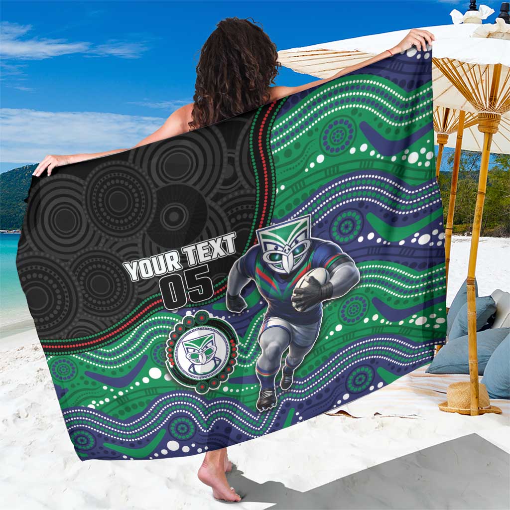 Custom Warriors Sarong Tiki Mascot With Aboriginal Indigenous