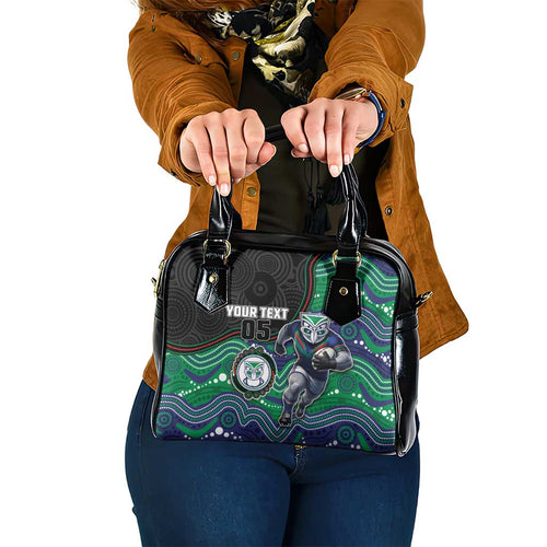 Custom Warriors Shoulder Handbag Tiki Mascot With Aboriginal Indigenous