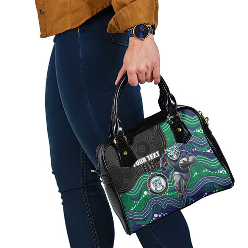 Custom Warriors Shoulder Handbag Tiki Mascot With Aboriginal Indigenous