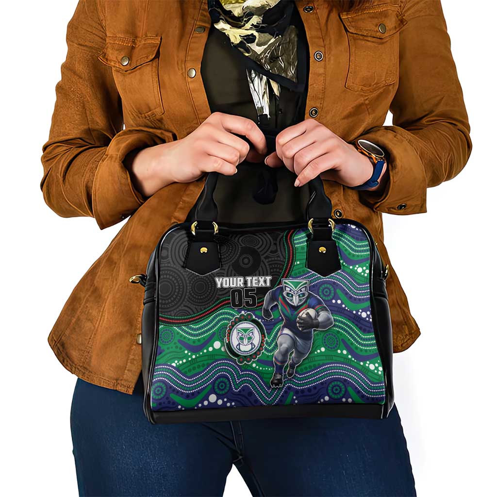 Custom Warriors Shoulder Handbag Tiki Mascot With Aboriginal Indigenous
