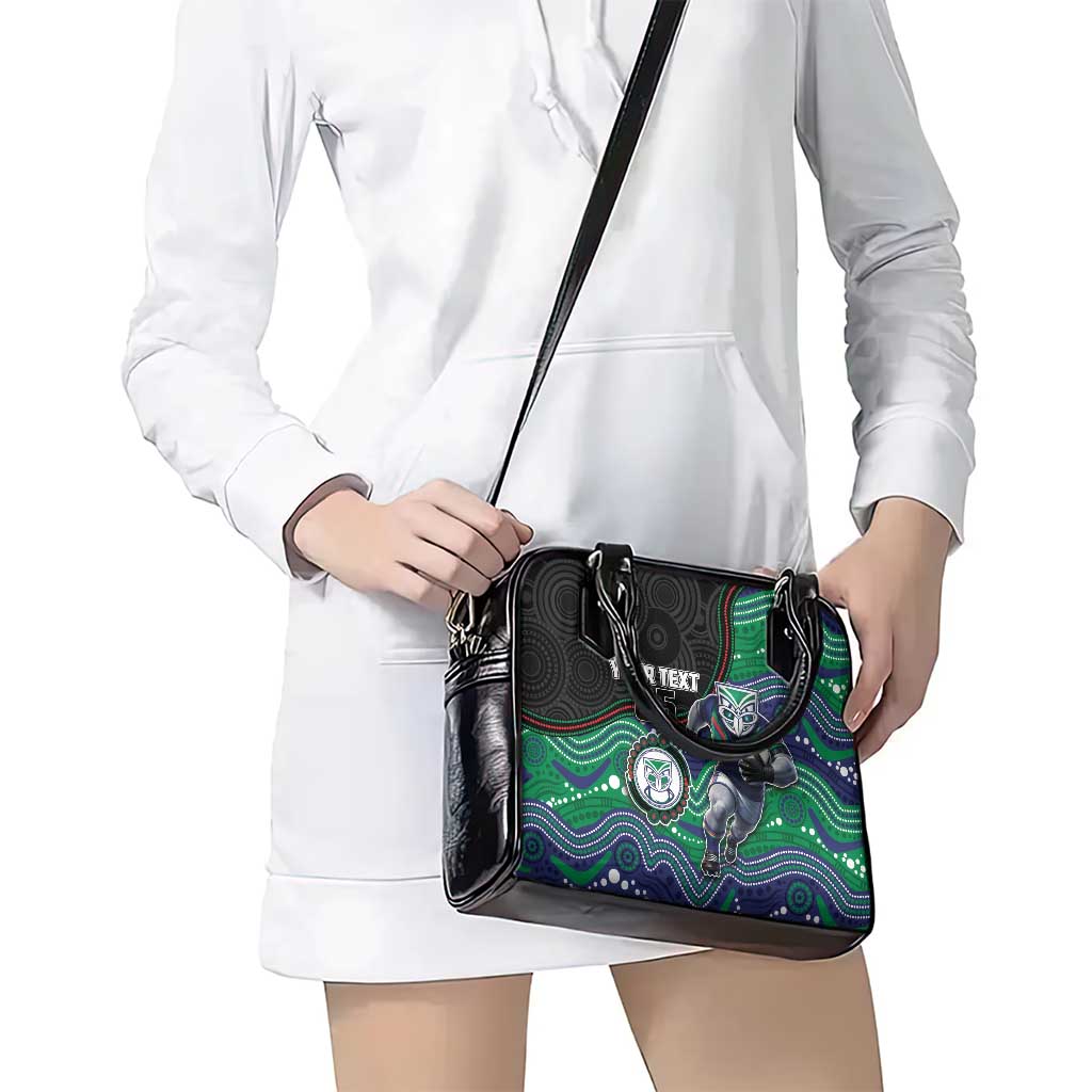 Custom Warriors Shoulder Handbag Tiki Mascot With Aboriginal Indigenous