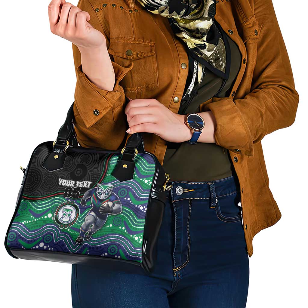 Custom Warriors Shoulder Handbag Tiki Mascot With Aboriginal Indigenous