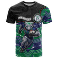 Custom Warriors T Shirt Tiki Mascot With Aboriginal Indigenous