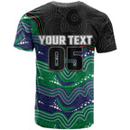 Custom Warriors T Shirt Tiki Mascot With Aboriginal Indigenous
