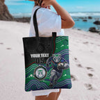 Custom Warriors Tote Bag Tiki Mascot With Aboriginal Indigenous