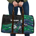 Custom Warriors Travel Bag Tiki Mascot With Aboriginal Indigenous