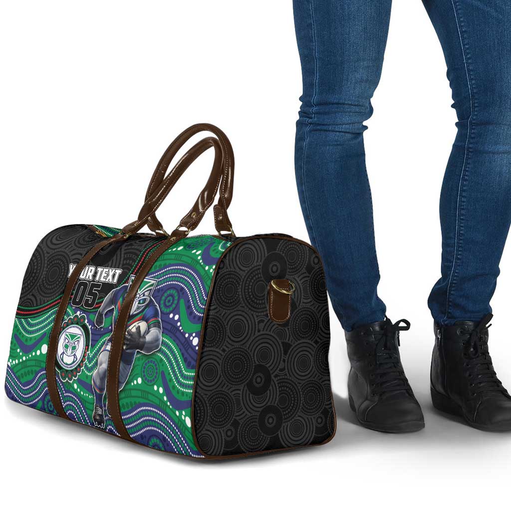 Custom Warriors Travel Bag Tiki Mascot With Aboriginal Indigenous