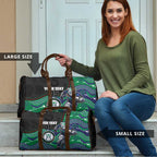 Custom Warriors Travel Bag Tiki Mascot With Aboriginal Indigenous