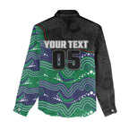 Custom Warriors Women Casual Shirt Tiki Mascot With Aboriginal Indigenous