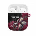 Custom Sea Eagles AirPods Case Bird Mascot With Aboriginal Indigenous