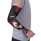 Custom Sea Eagles Arm Sleeves Bird Mascot With Aboriginal Indigenous