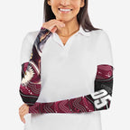 Custom Sea Eagles Arm Sleeves Bird Mascot With Aboriginal Indigenous