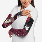 Custom Sea Eagles Arm Sleeves Bird Mascot With Aboriginal Indigenous