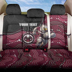 Custom Sea Eagles Back Car Seat Cover Bird Mascot With Aboriginal Indigenous