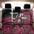 Custom Sea Eagles Back Car Seat Cover Bird Mascot With Aboriginal Indigenous
