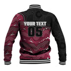 Custom Sea Eagles Baseball Jacket Bird Mascot With Aboriginal Indigenous
