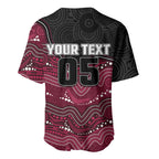 Custom Sea Eagles Baseball Jersey Bird Mascot With Aboriginal Indigenous