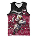 Custom Sea Eagles Basketball Jersey Bird Mascot With Aboriginal Indigenous