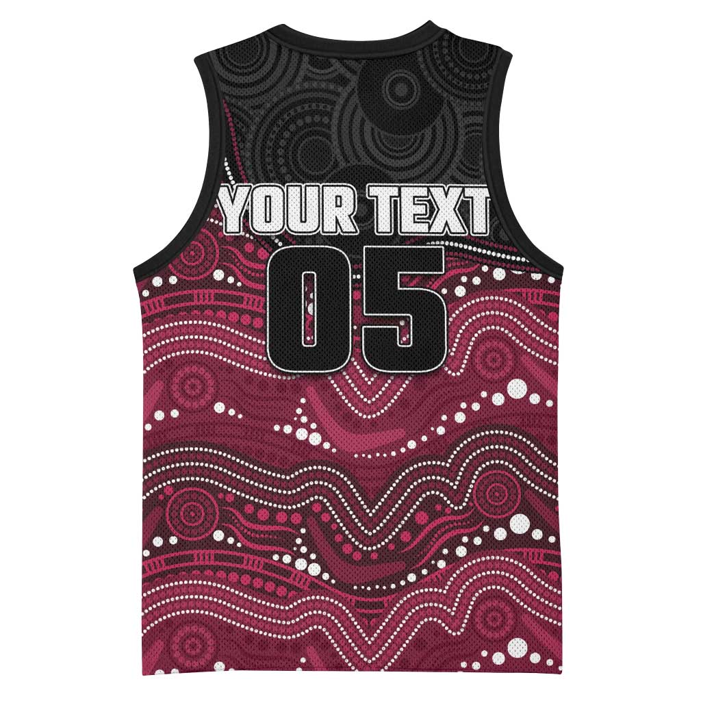 Custom Sea Eagles Basketball Jersey Bird Mascot With Aboriginal Indigenous