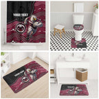 Custom Sea Eagles Bathroom Set Bird Mascot With Aboriginal Indigenous