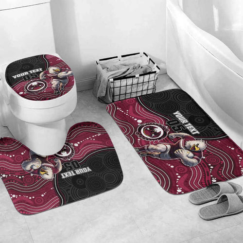 Custom Sea Eagles Bathroom Set Bird Mascot With Aboriginal Indigenous