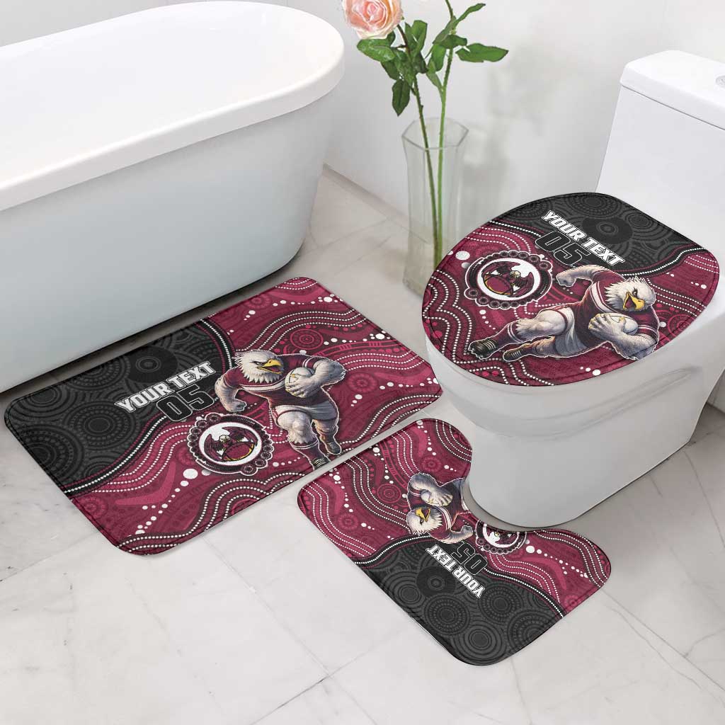 Custom Sea Eagles Bathroom Set Bird Mascot With Aboriginal Indigenous