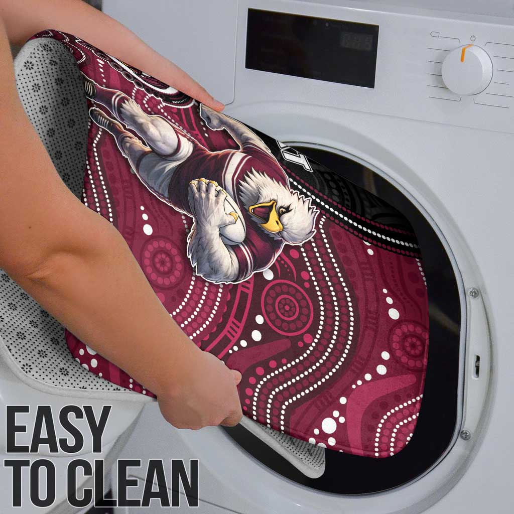 Custom Sea Eagles Bathroom Set Bird Mascot With Aboriginal Indigenous