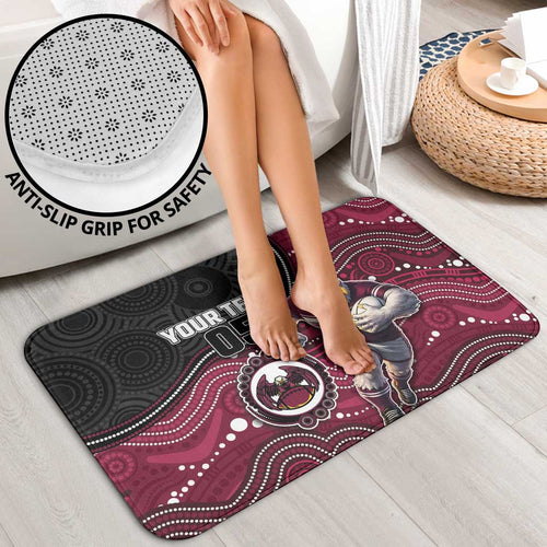 Custom Sea Eagles Bathroom Set Bird Mascot With Aboriginal Indigenous