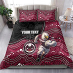 Custom Sea Eagles Bedding Set Bird Mascot With Aboriginal Indigenous