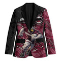Custom Sea Eagles Blazer Bird Mascot With Aboriginal Indigenous