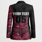 Custom Sea Eagles Blazer Bird Mascot With Aboriginal Indigenous