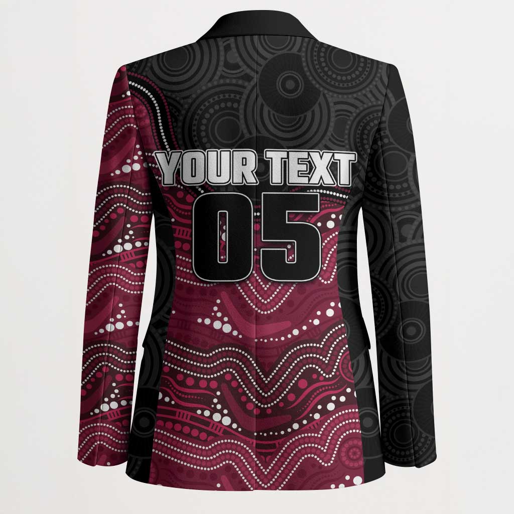 Custom Sea Eagles Blazer Bird Mascot With Aboriginal Indigenous