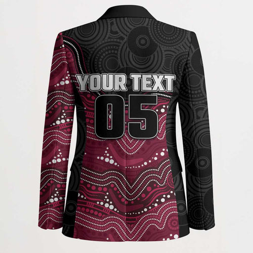 Custom Sea Eagles Blazer Bird Mascot With Aboriginal Indigenous
