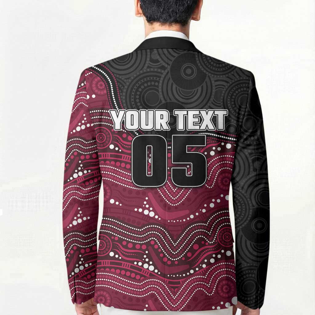 Custom Sea Eagles Blazer Bird Mascot With Aboriginal Indigenous