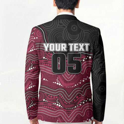Custom Sea Eagles Blazer Bird Mascot With Aboriginal Indigenous